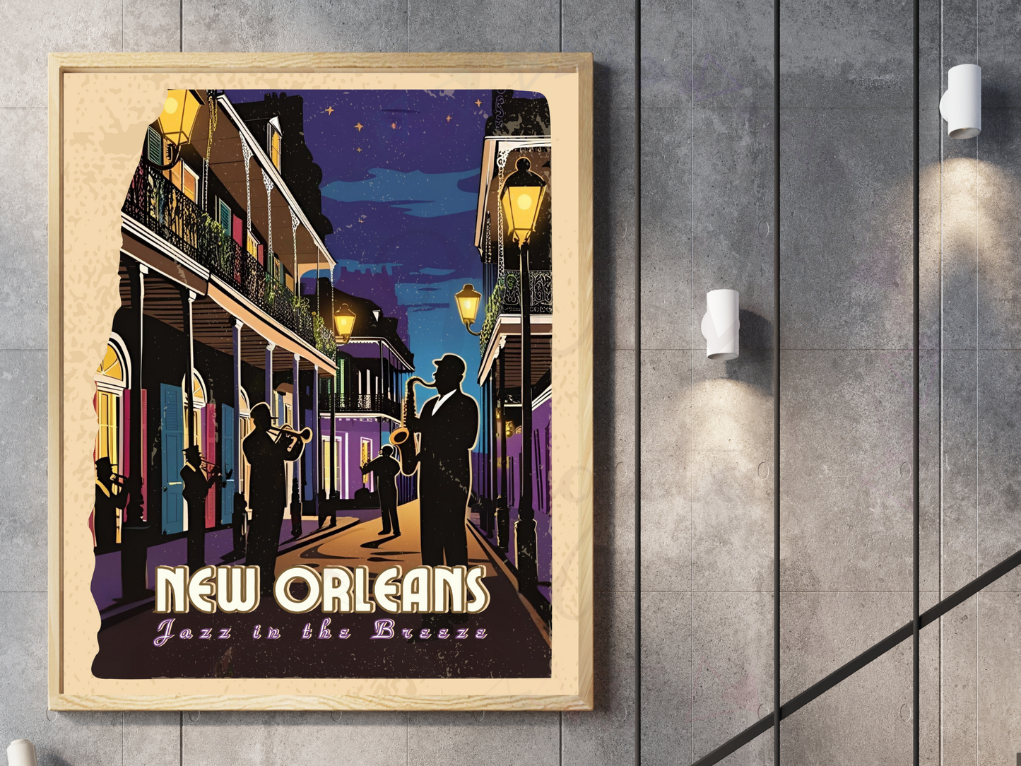 New Orleans Jazz Poster – Vintage Travel Wall Art Printable