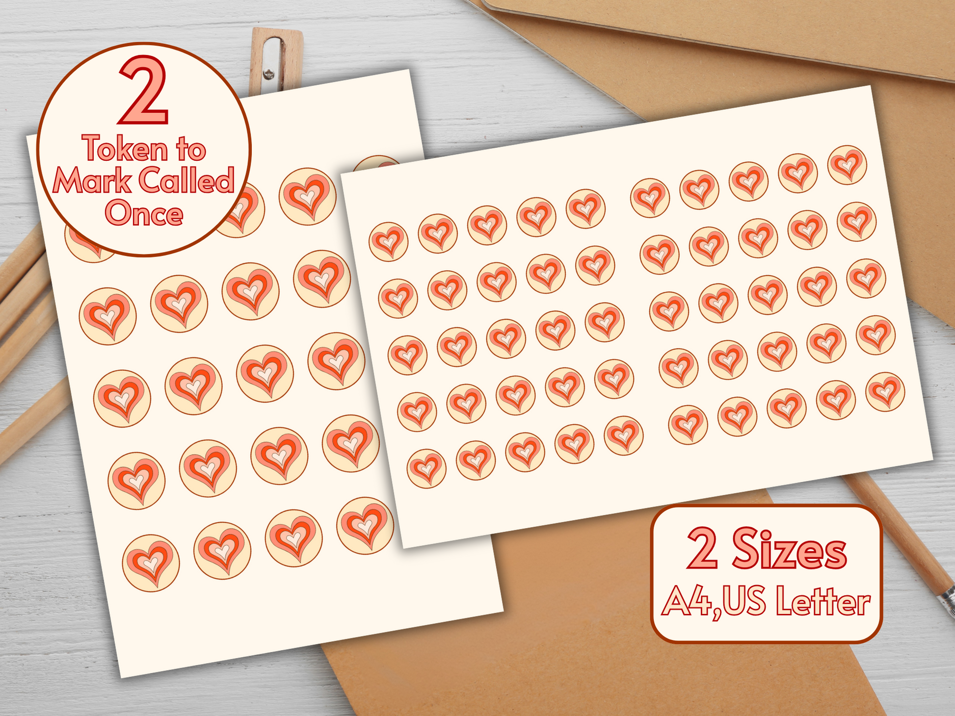 Hand holding a printed pastel bingo card for Mom & Me game