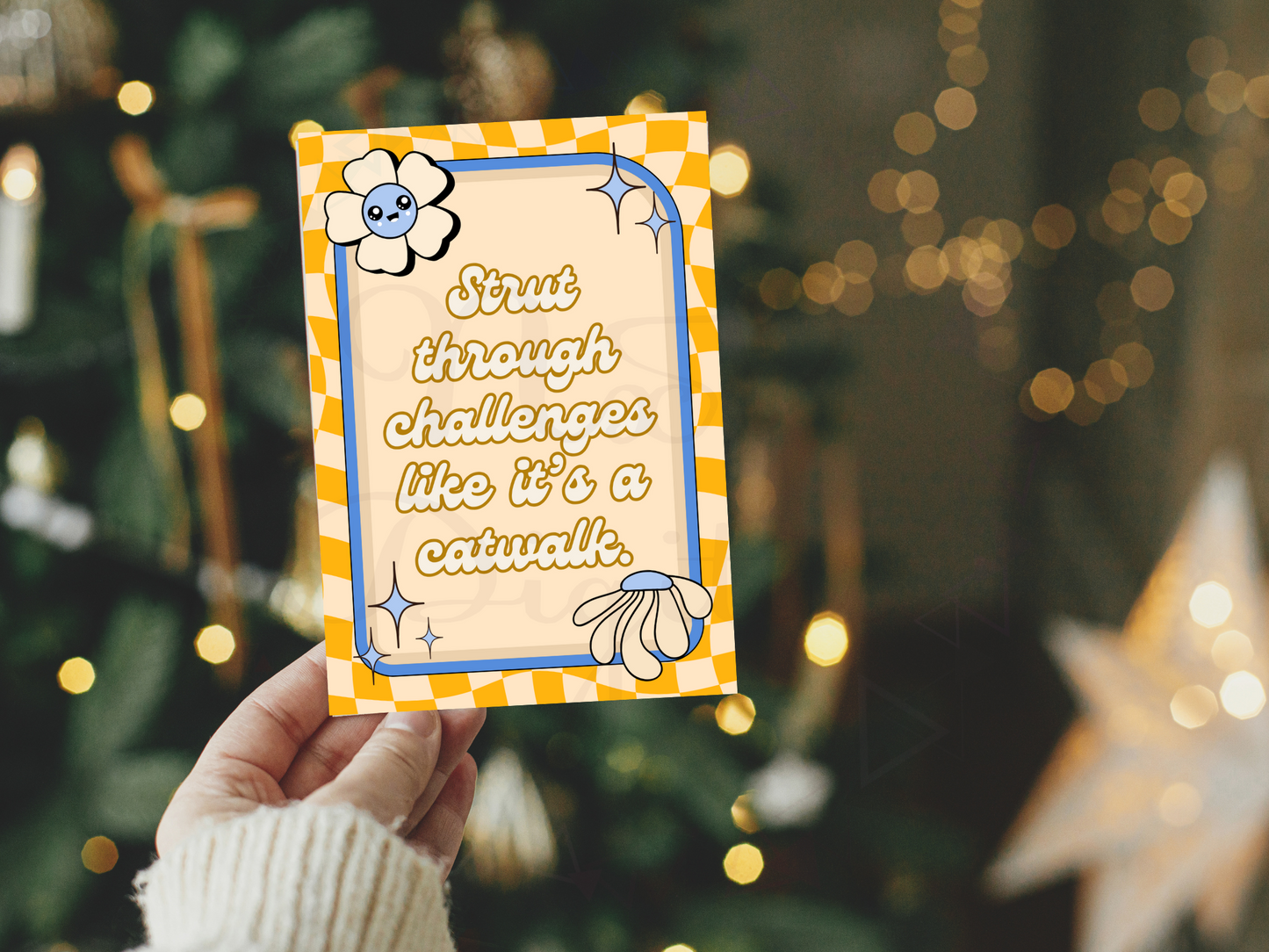 Groovy 70s Affirmation Cards | Funky Self Love Printable Deck