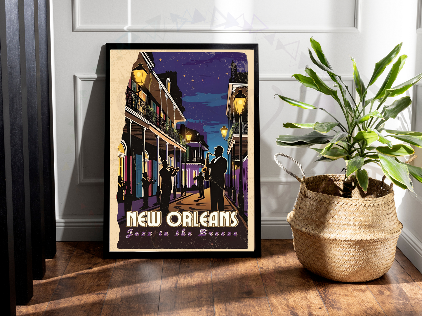 New Orleans Jazz Poster – Vintage Travel Wall Art Printable