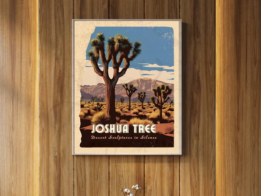 Printable California desert art displayed in book