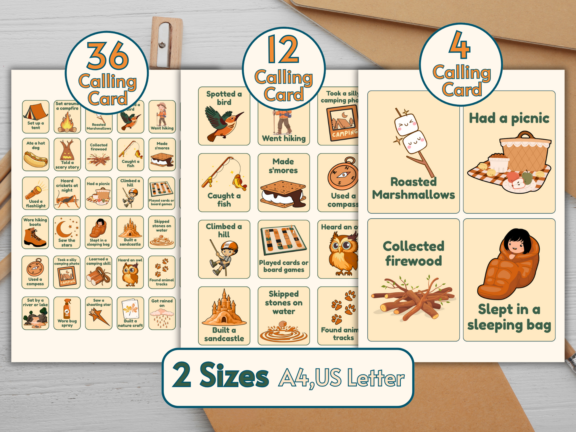 Nature exploration bingo printable for kids summer camps
