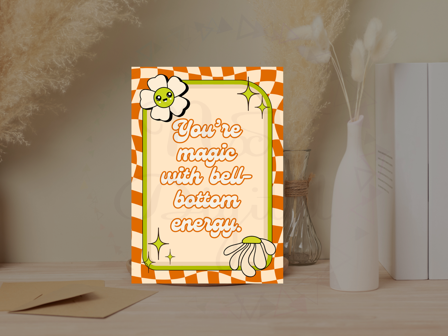 Groovy 70s Affirmation Cards | Funky Self Love Printable Deck