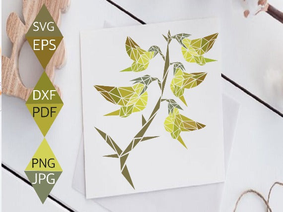 Regel Bird Flower Svg