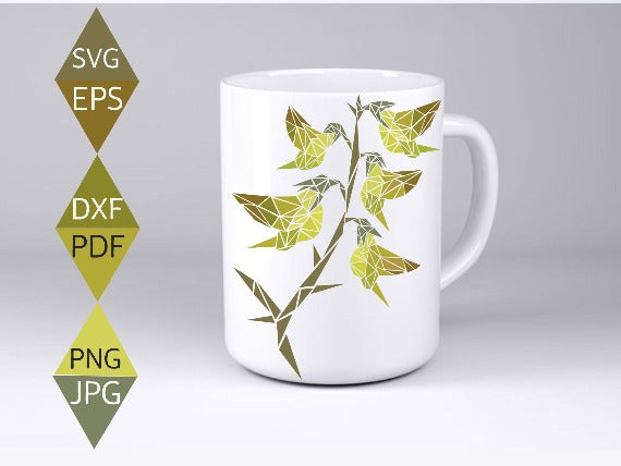 Regel Bird Flower Svg