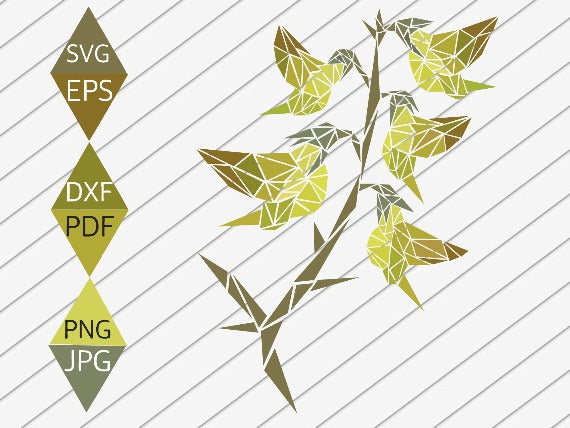 Regel Bird Flower Svg