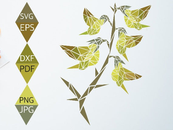 Regel Bird Flower Svg