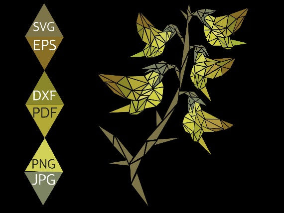 Regel Bird Flower Svg