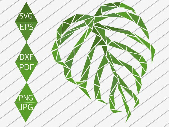 Swiss Cheese Plant Leaf Svg