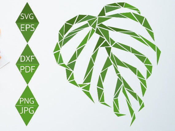 Swiss Cheese Plant Leaf Svg
