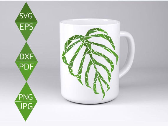 Swiss Cheese Plant Leaf Svg