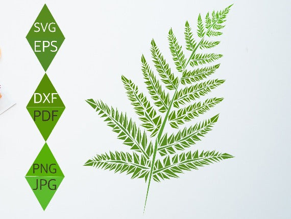 Fern Leaf Svg