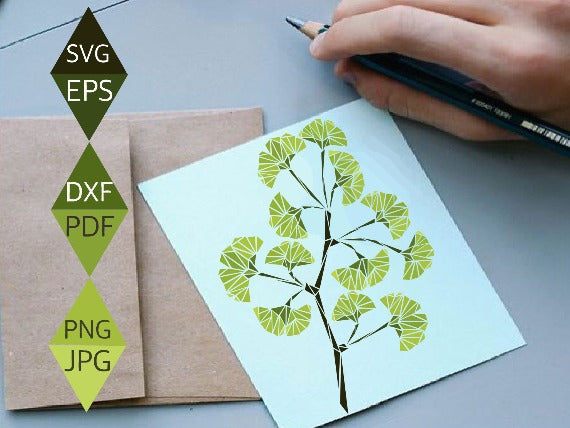 Ginkgo Biloba Leaf Svg