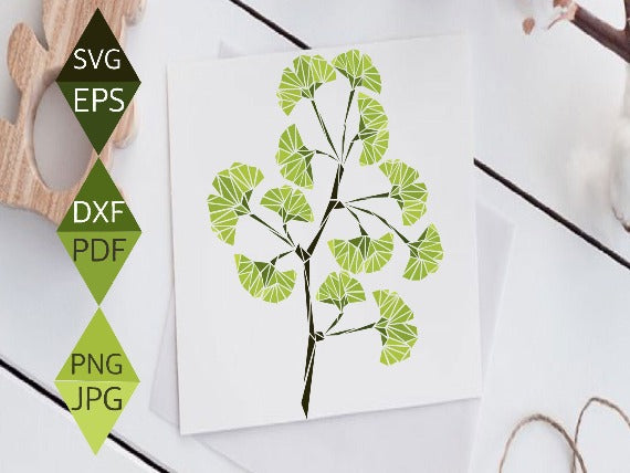 Ginkgo Biloba Leaf Svg