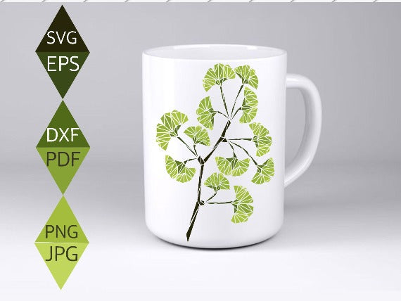 Ginkgo Biloba Leaf Svg