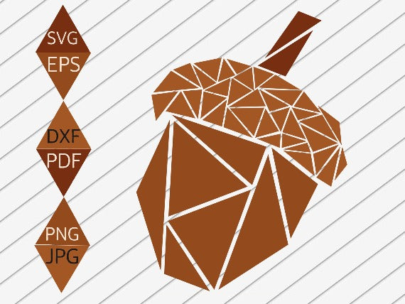 Acorn Brown Nut Mosaic Design