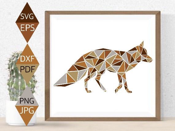 Rustic Orange Fox Svg