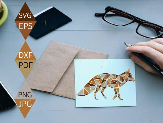 Rustic Orange Fox Svg
