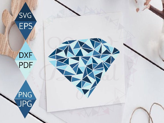 Blue Diamond Svg