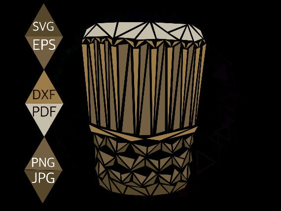 Hawaiian Drum Svg