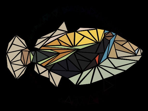 Humu Humunukunukuapua'a Reef Triggerfish Svg