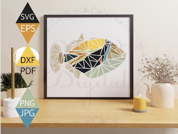 Humu Humunukunukuapua'a Reef Triggerfish Svg