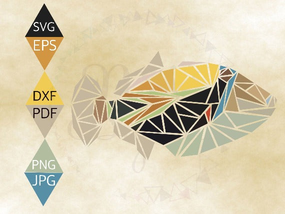 Humu Humunukunukuapua'a Reef Triggerfish Svg