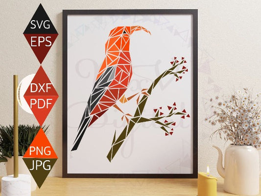 Hawaiian Honeycreeper Bird Svg