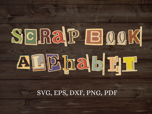 Scrapbook Alphabet Kit Png