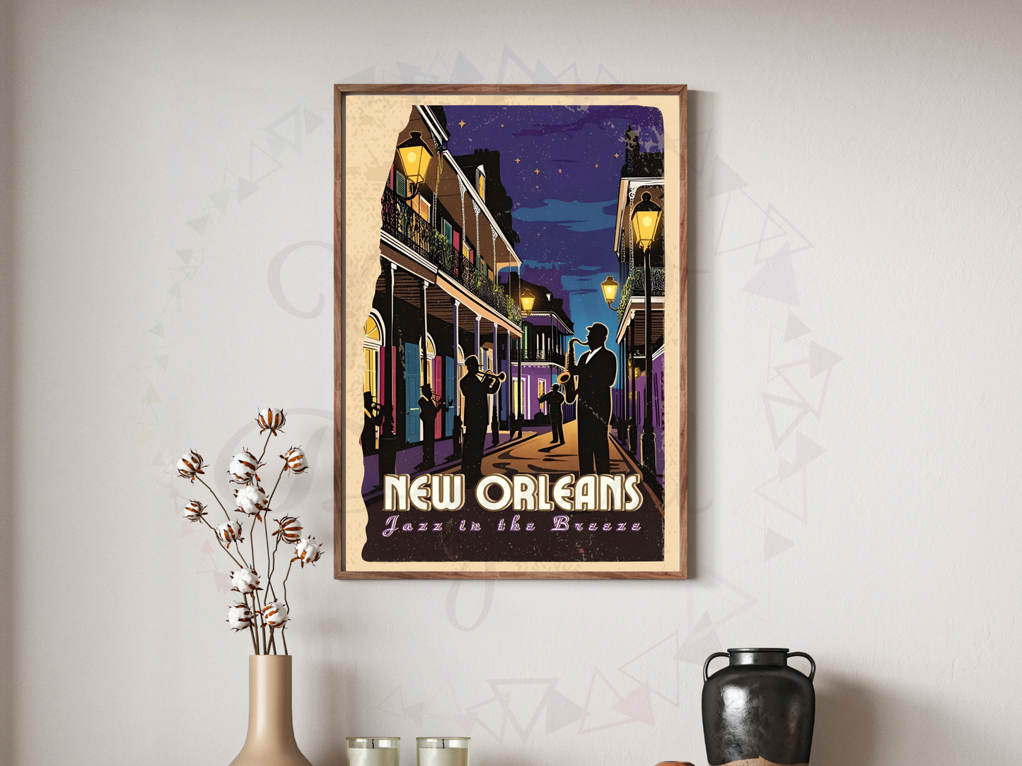 New Orleans Jazz Poster – Vintage Travel Wall Art Printable