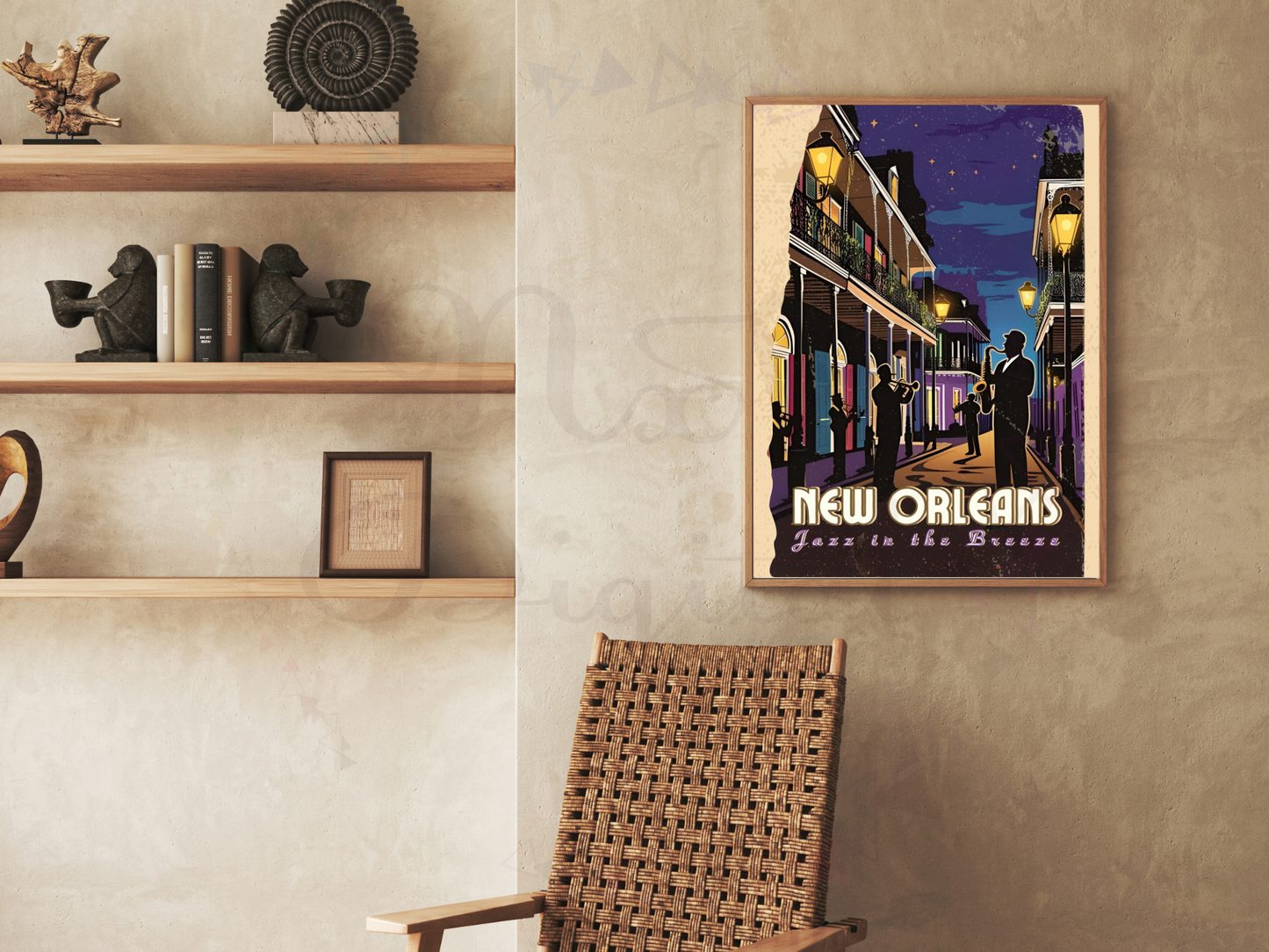 New Orleans Jazz Poster – Vintage Travel Wall Art Printable