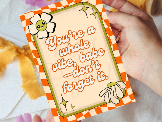 Groovy 70s Affirmation Cards | Funky Self Love Printable Deck