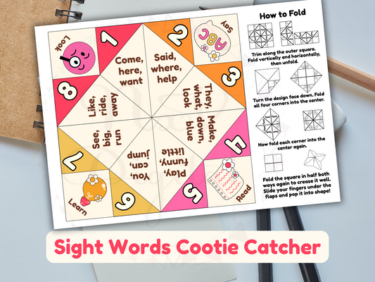 Phonics game surrounded by classroom supplies