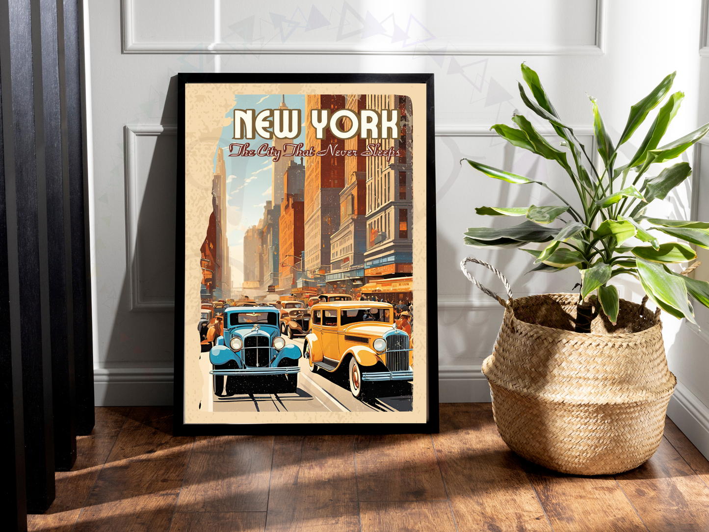 New York Vintage Travel Poster | The City That Never Sleeps