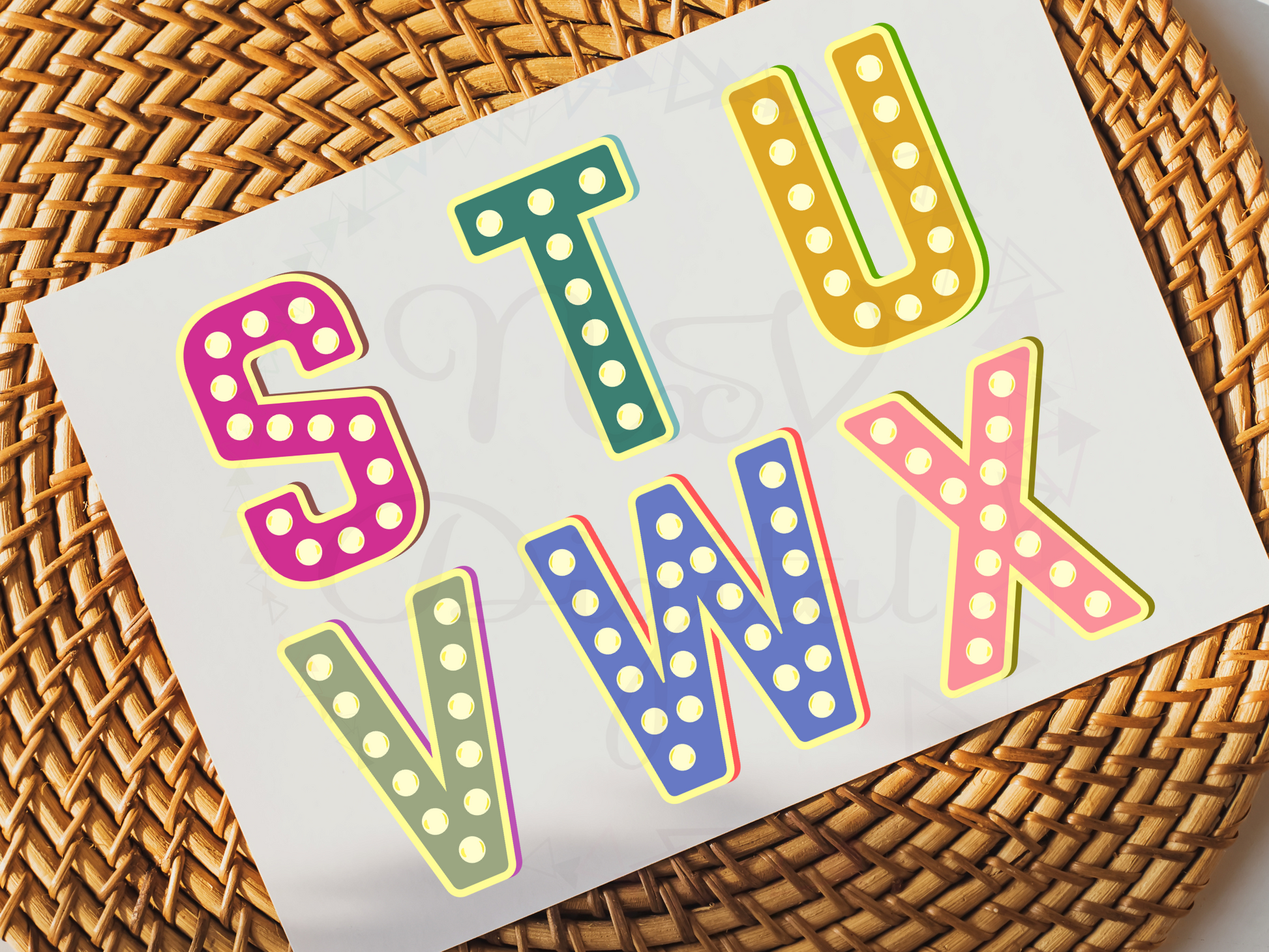 Cute Retro Colour Sticker bundle Png