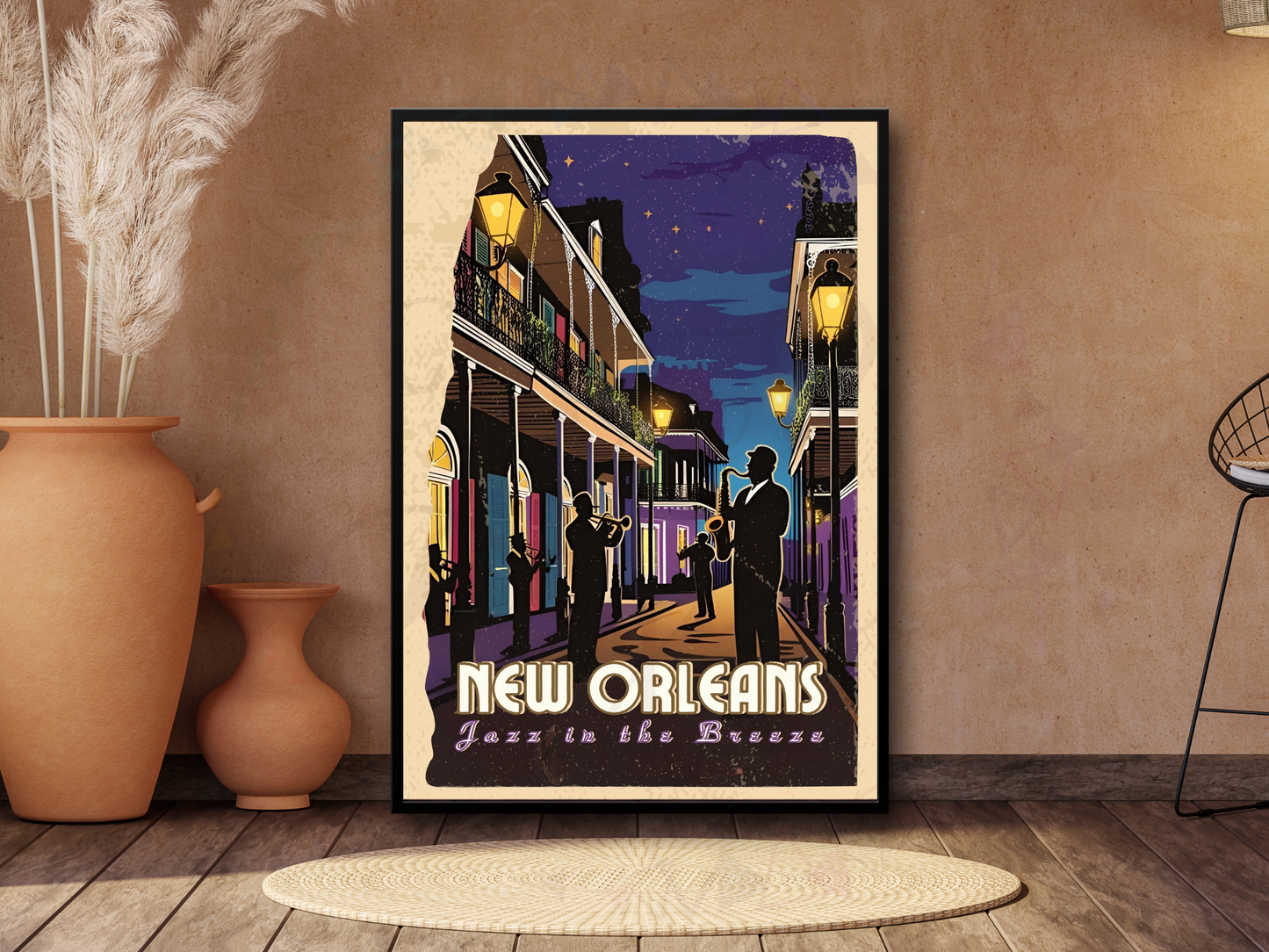 New Orleans Jazz Poster – Vintage Travel Wall Art Printable
