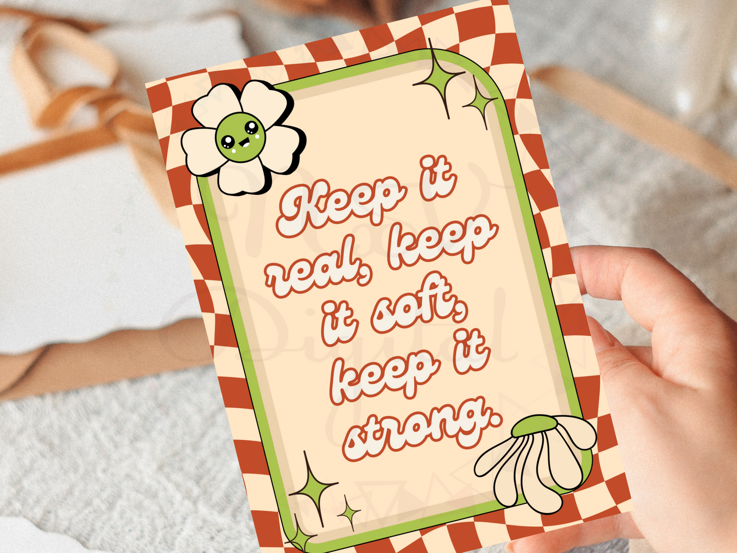 Groovy 70s Affirmation Cards | Funky Self Love Printable Deck