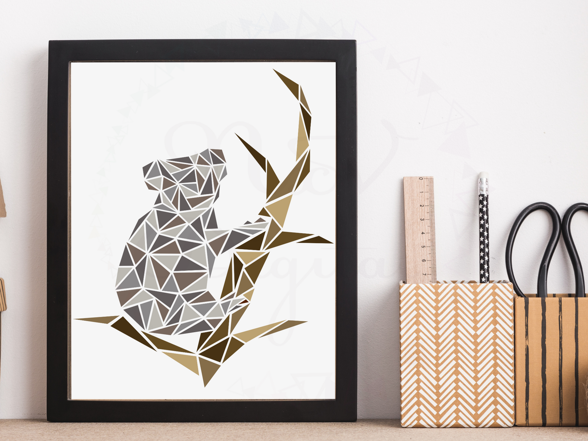 Koala bear vector illustration on white background digital file