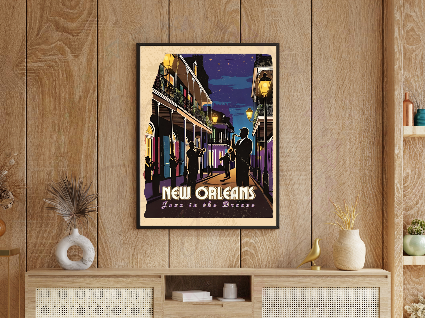 New Orleans Jazz Poster – Vintage Travel Wall Art Printable
