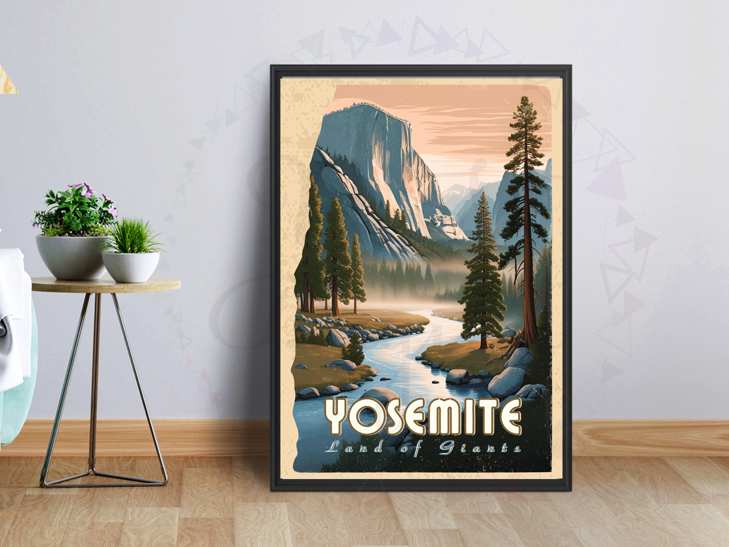 Rustic landscape digital print for outdoor adventure enthusiasts