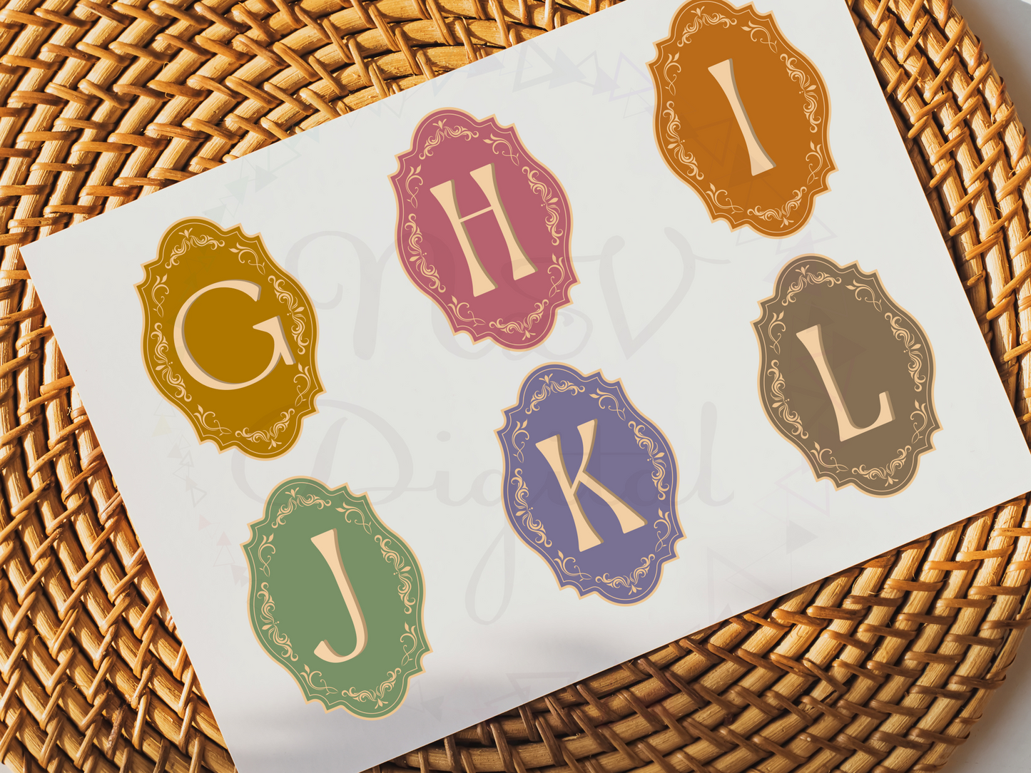 Scrapbook Vintage Royal Alphabet