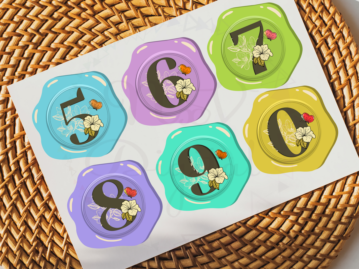 Junk Journal Wax Seal Alphabet Letters