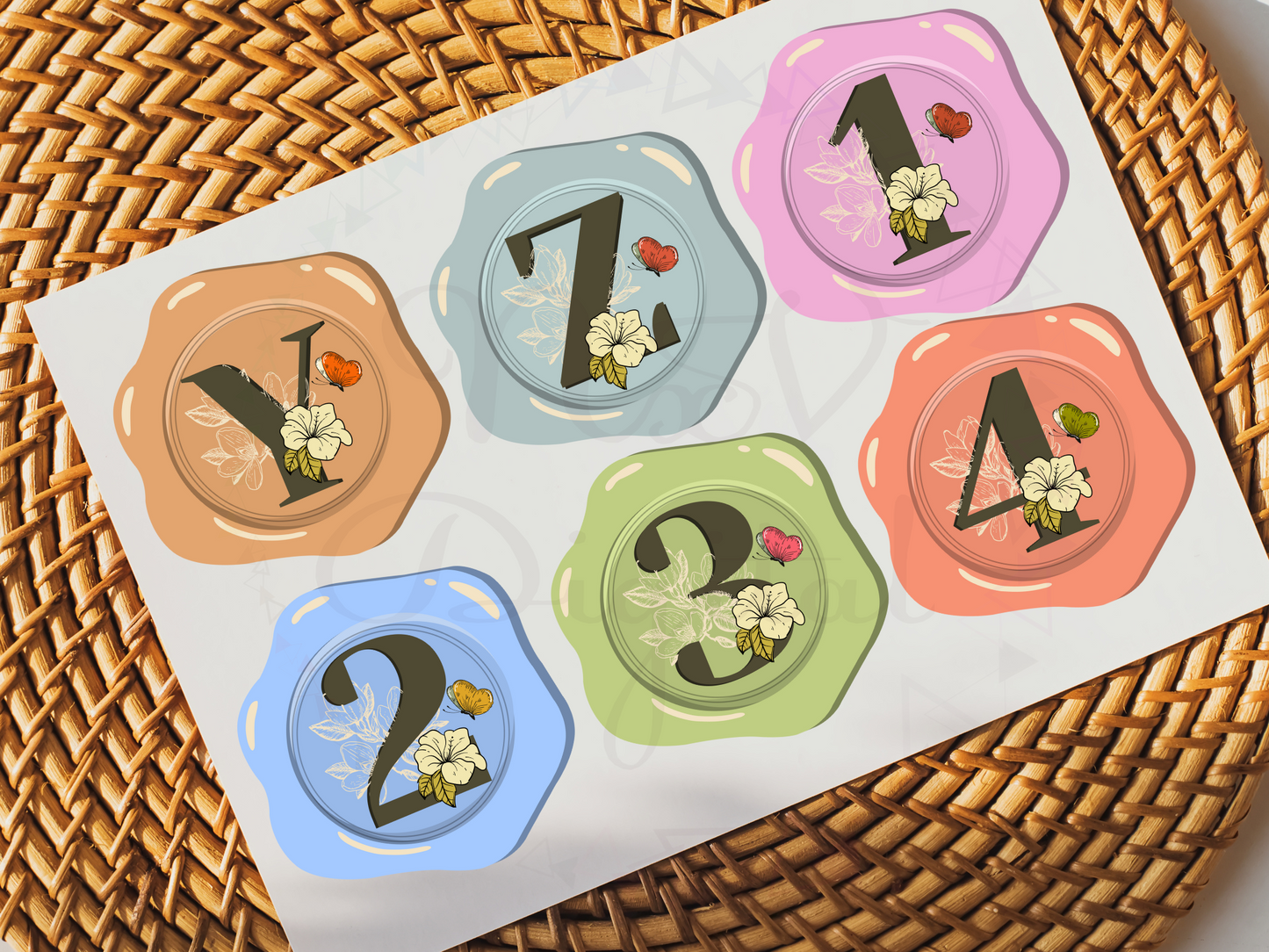 Junk Journal Wax Seal Alphabet Letters