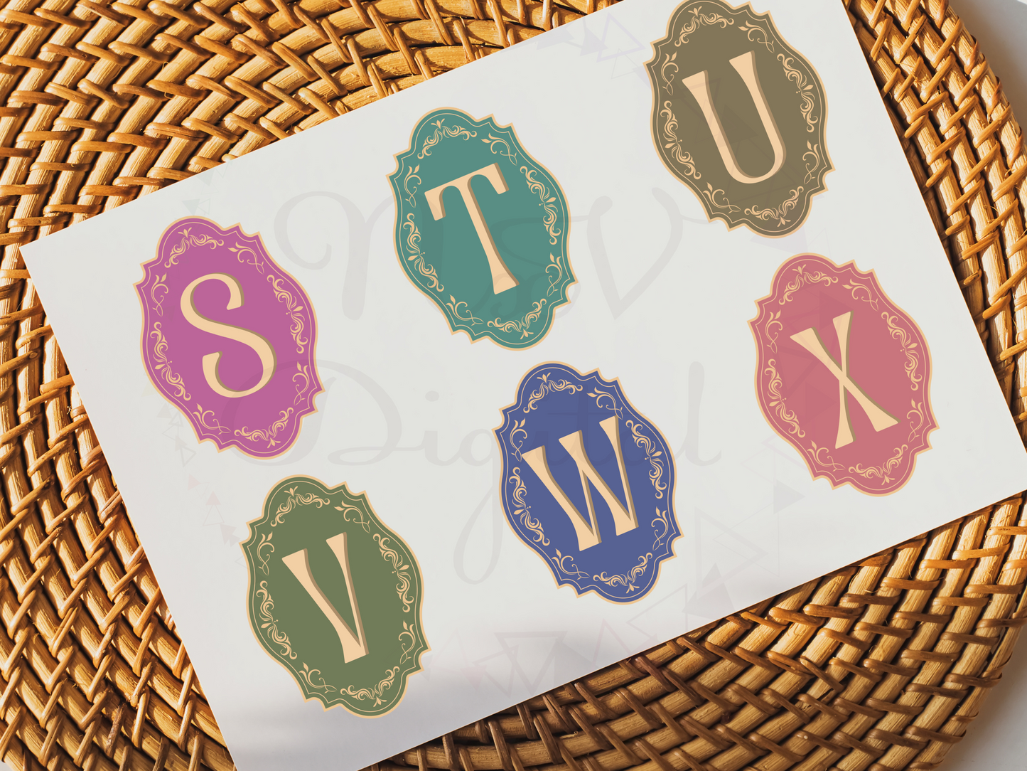 Scrapbook Vintage Royal Alphabet