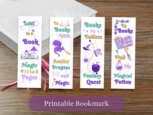 Fantasy Printable Bookmark