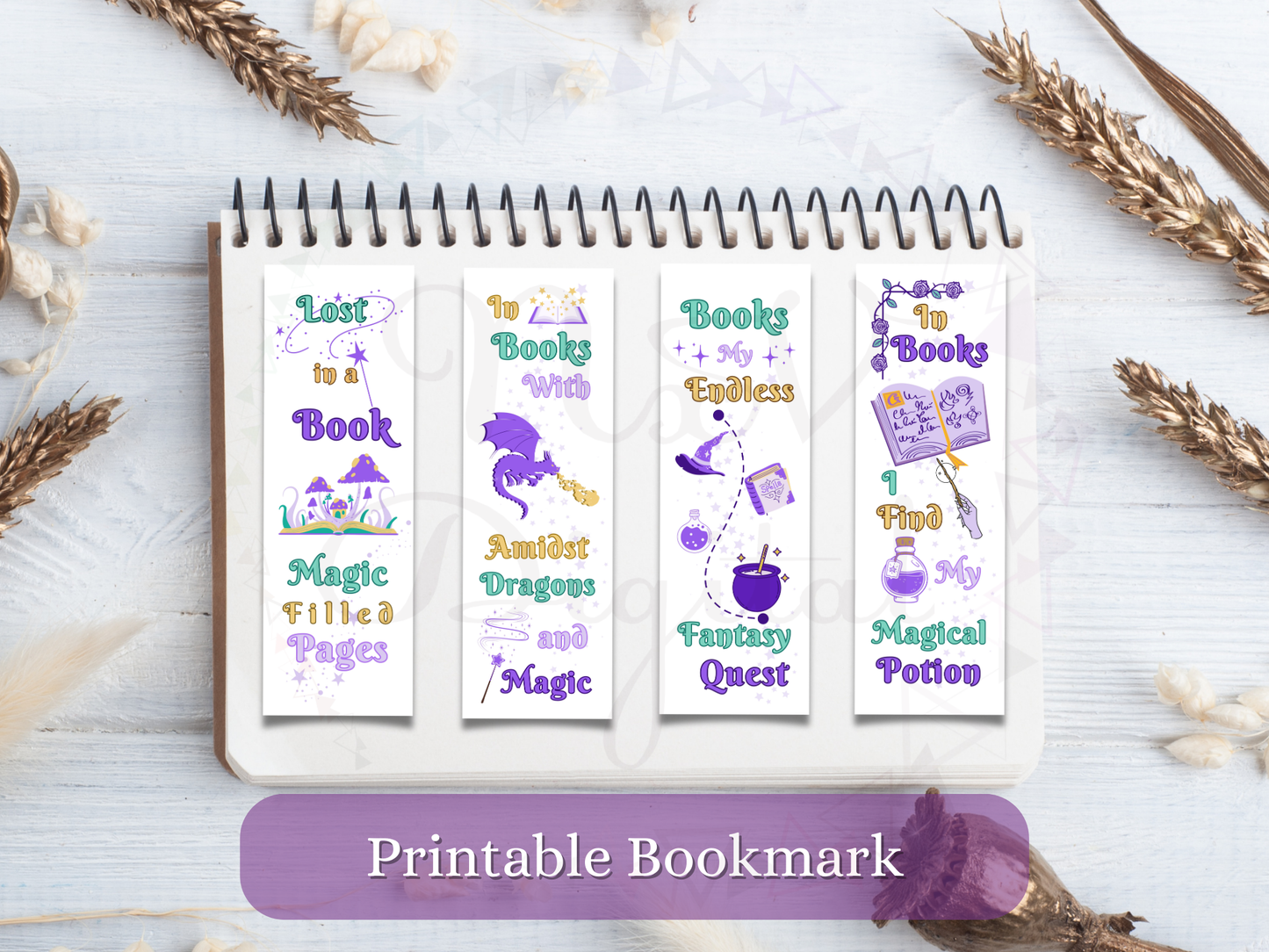 Fantasy Printable Bookmark