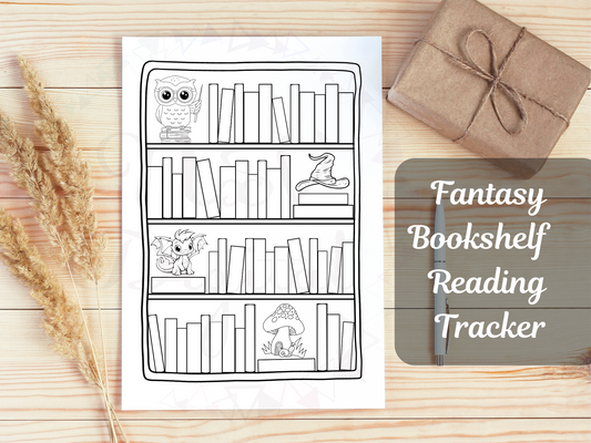 Fantasy Printable Bookshelf Bookmarks, Reading Tracker