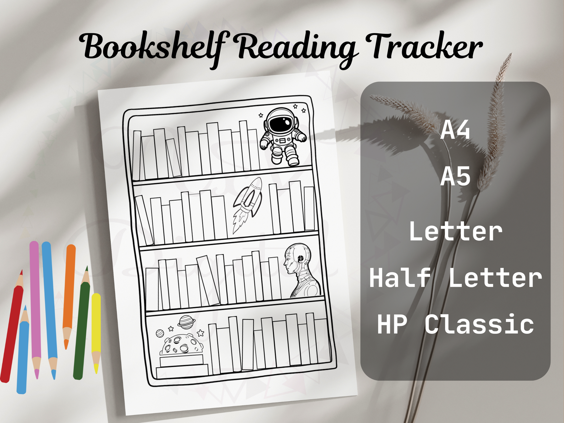 Reading tracker, Coloring Bookmarks Printable