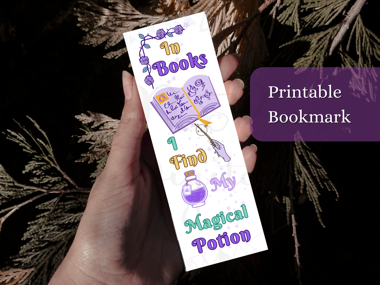 Fantasy Printable Bookmark