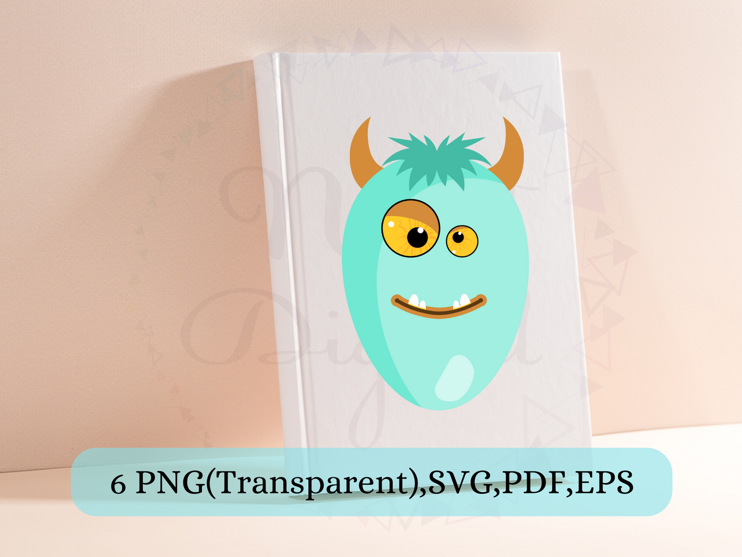 Cute Little Monster Stickers Png